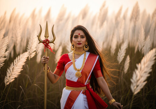 Durga puja 2025 templat