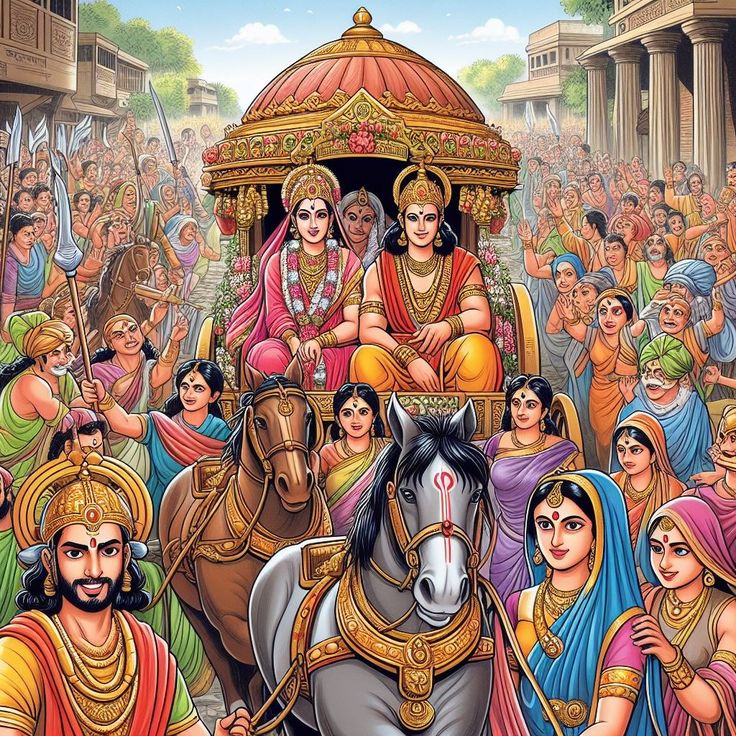 Symbolic homecoming of Lord Rama after exile